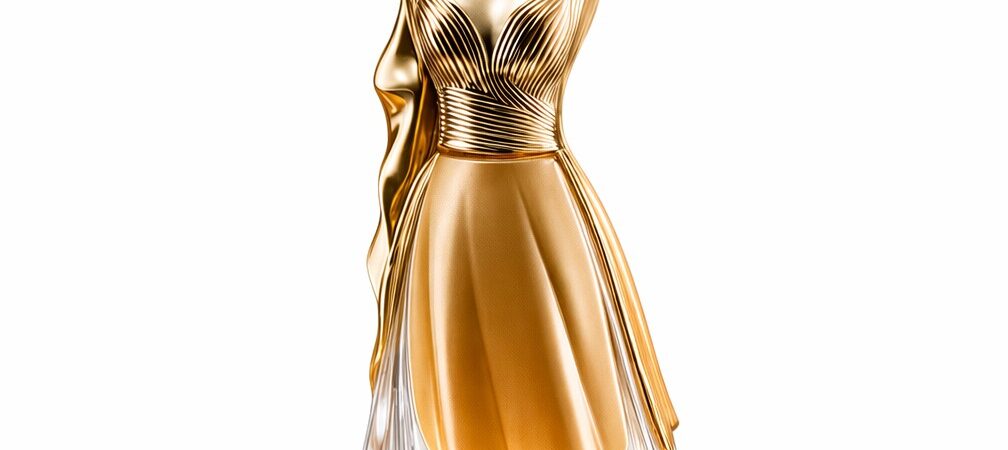 DUOLONG Mannequin Perfume Bottle | Evening Gown-Inspired Crystal Cap Glass Bottle | OEM Custom