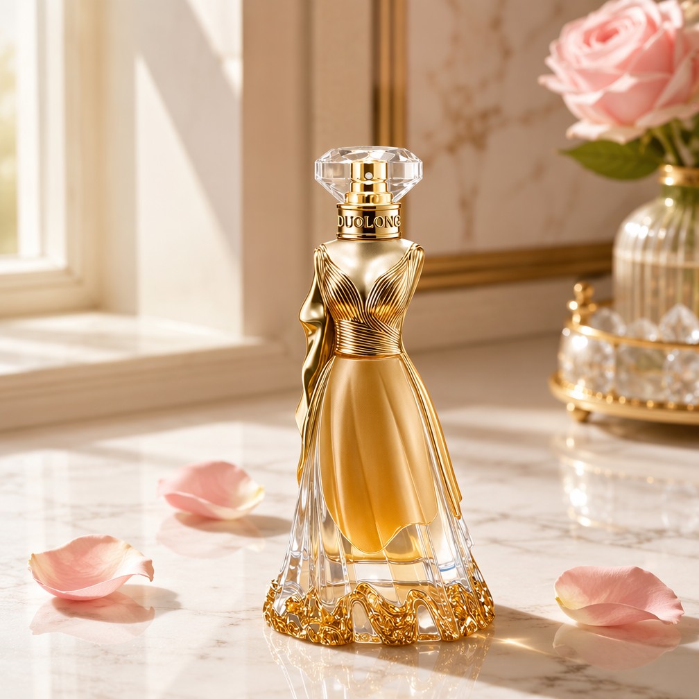 DUOLONG Perfume Bottle on Marble Vanity