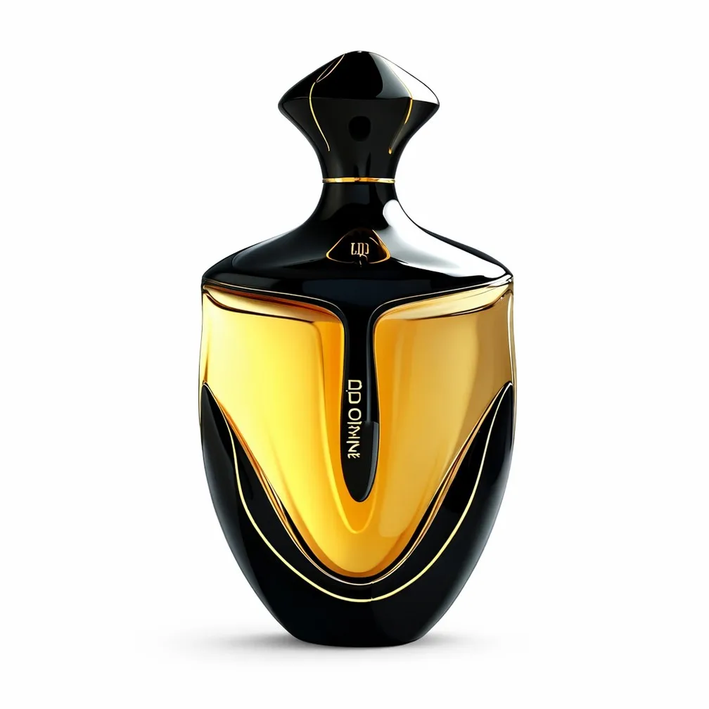 DUOLONG Black Amber Luxury Perfume Bottle | Diamond-Cut Cap & Contrast Design | OEM Custom
