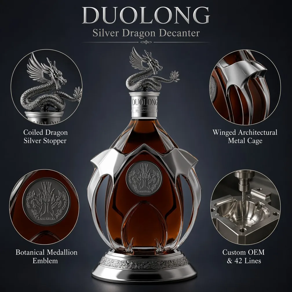 Silver Dragon Decanter Features Overview