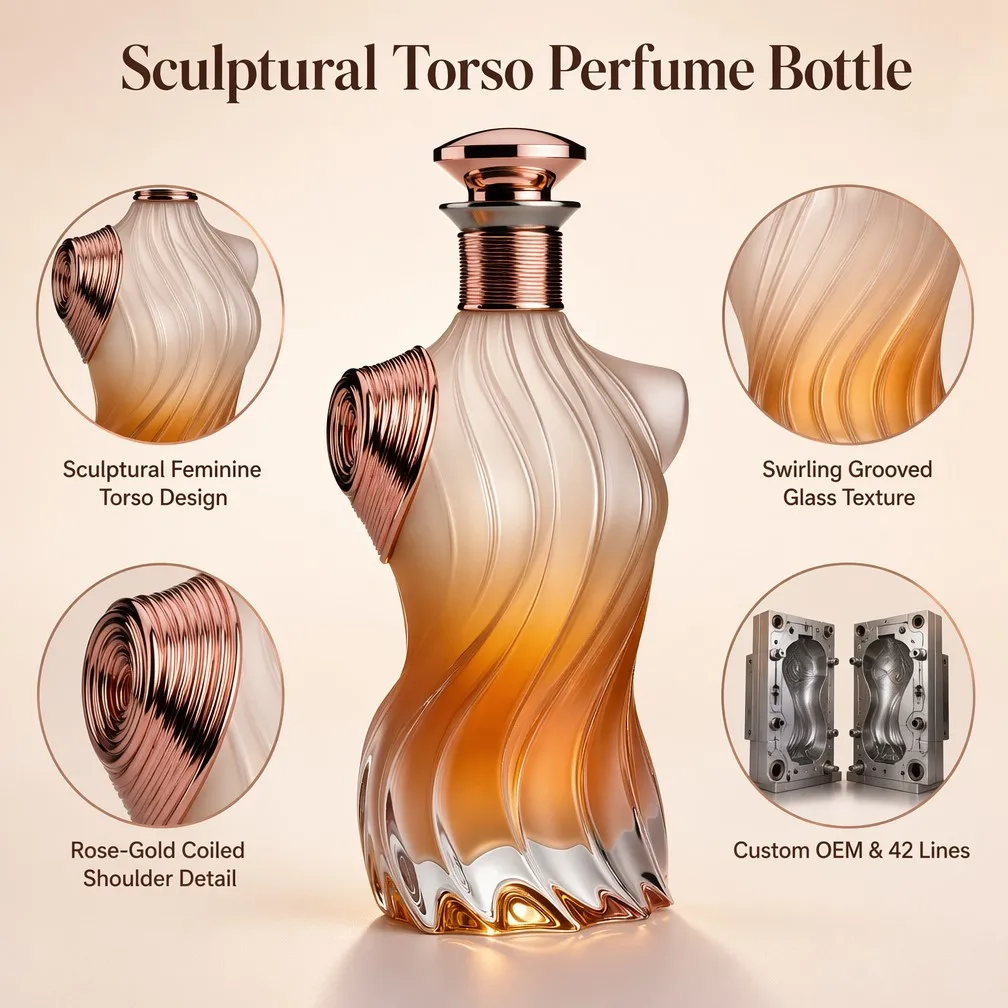 Sculptural Torso Perfume Bottle Features Overview