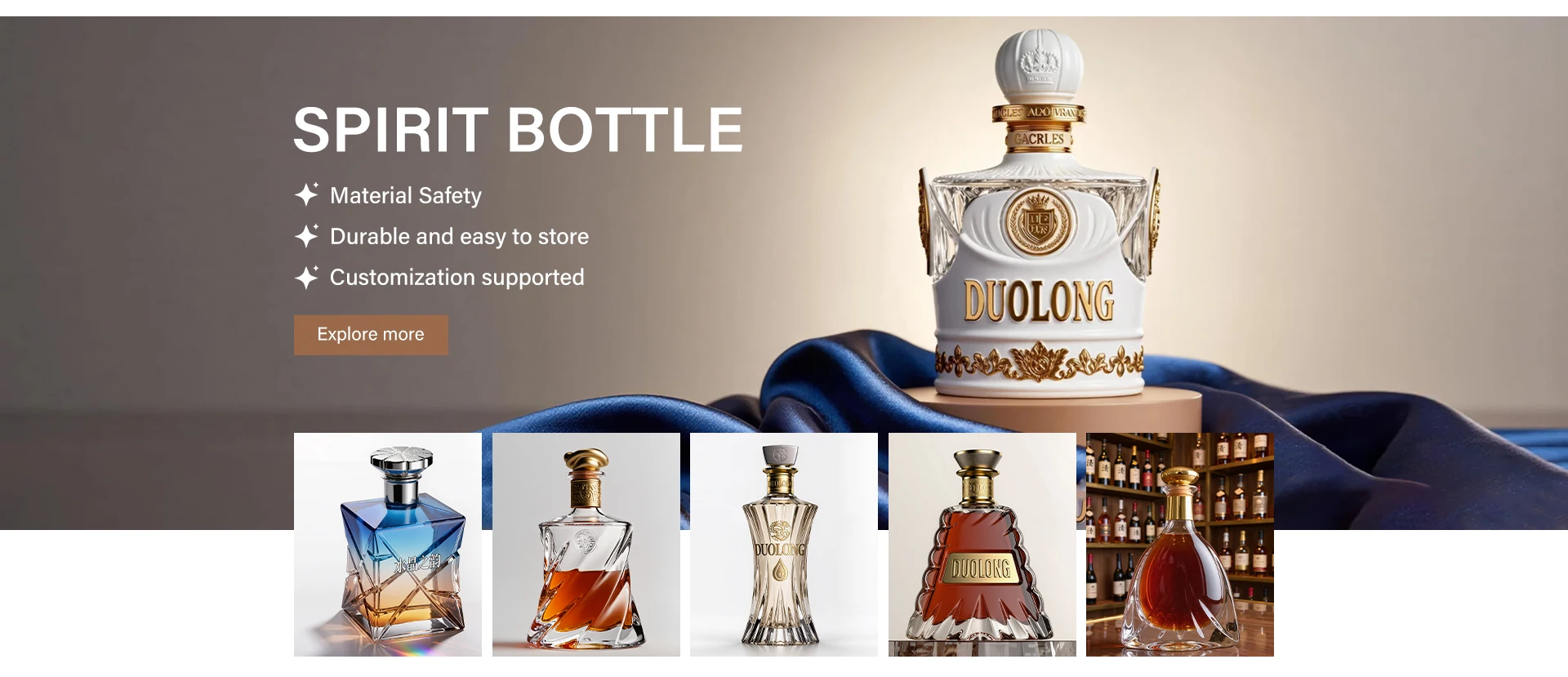 Premium glass bottle manufacturing