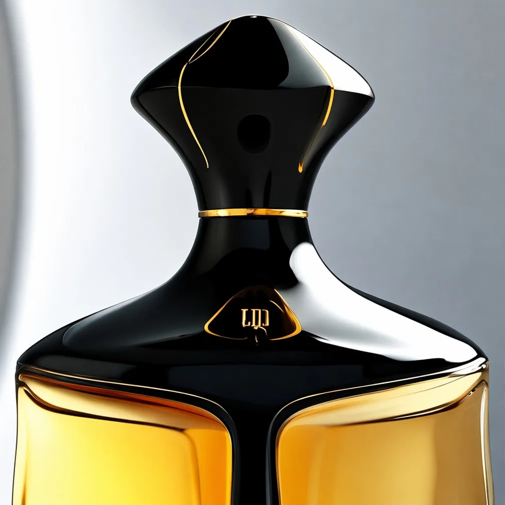 Close-Up of Diamond-Cut Cap and Gold Accents