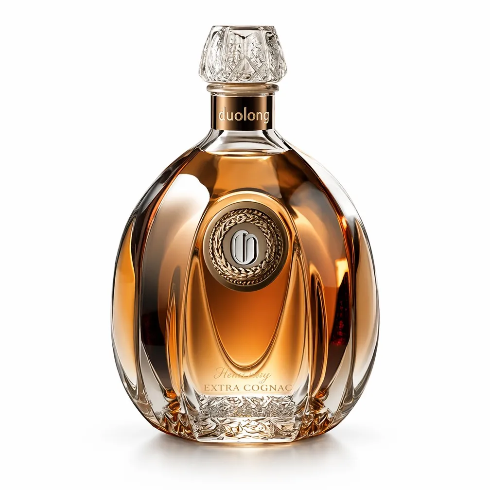 Crystal Crown Cognac Decanter