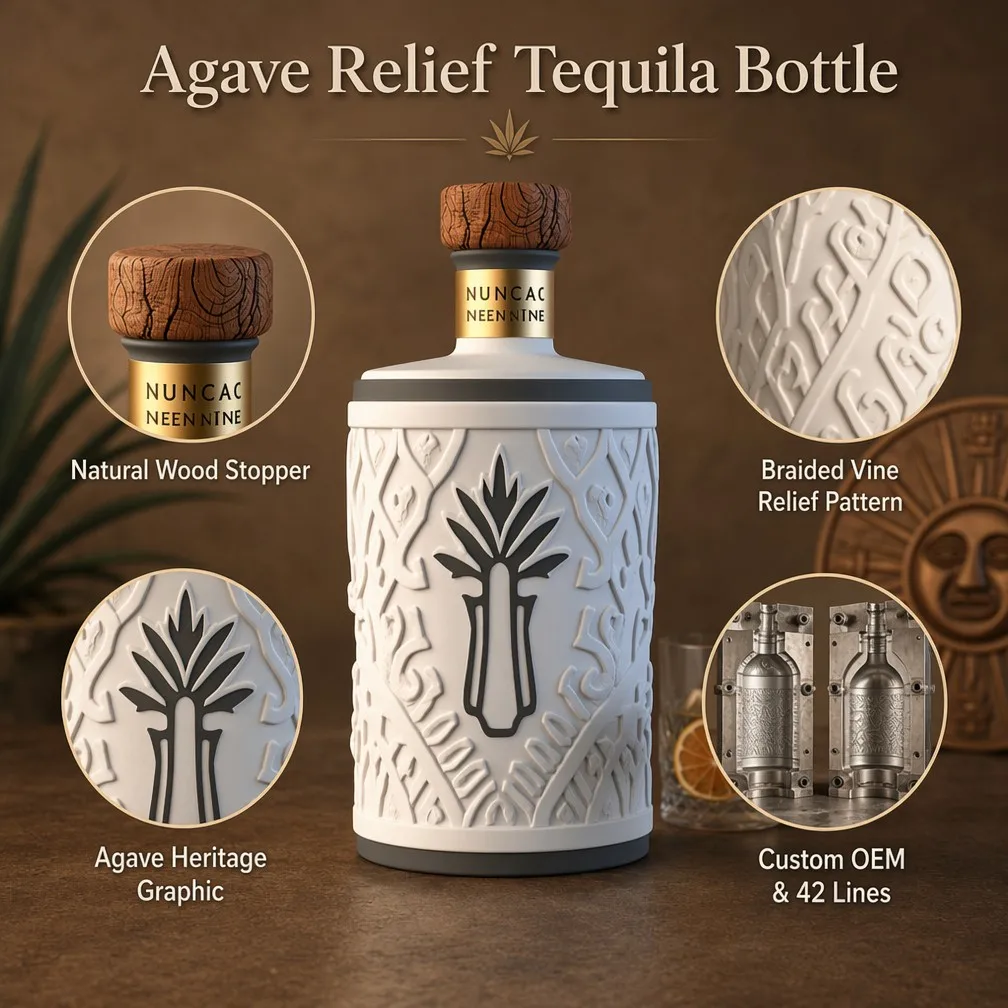 Agave Relief Tequila Bottle Features Overview