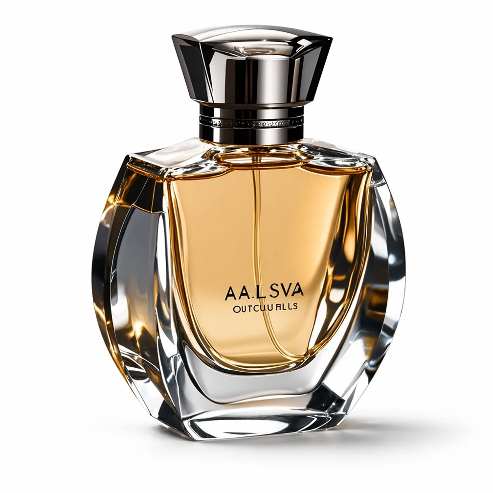 DUOLONG Geometric Faceted Perfume Bottle | Crystal Glass with Silver-Plated Cap | OEM Custom