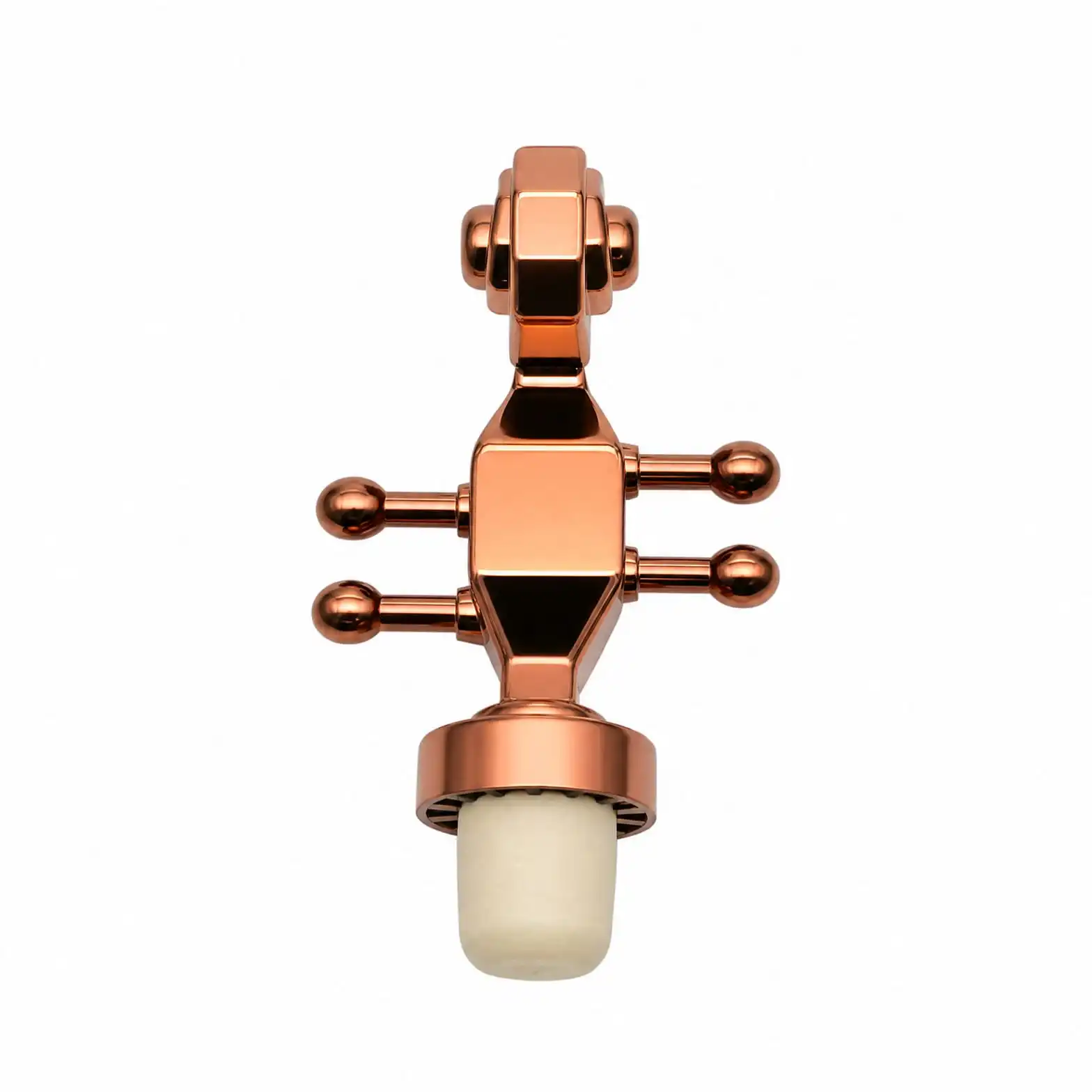 Copper Key-Shaped Sculptural Bottle Stopper - view 2