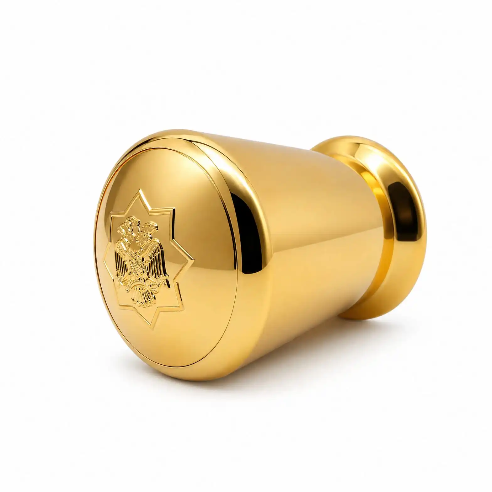 Gold Bottle Cap with Double-Headed Eagle Star Crest - view 3